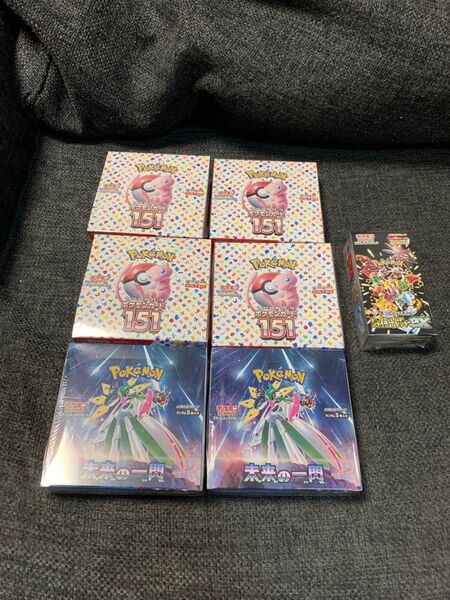 ポケモン カードゲーム BOX 151 未来の一閃 シャイニートレジャーex 未開封 シュリンク付き