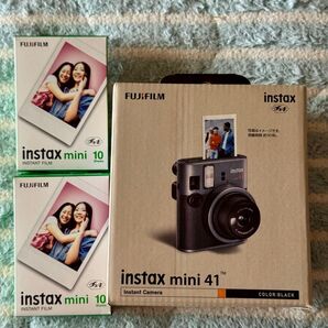 instax mini 41 BLACK & フィルム20枚セット 新品未開封