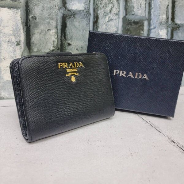 正規品 PRADA サフィアーノ 1ML018 黒 プラダ財布