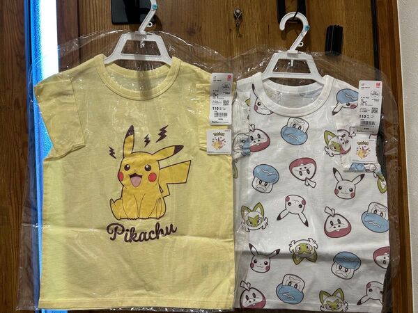 UNIQLO UT 110cm ポケモン 2着セット ピカチュウ キッズ 半袖Tシャツ Tシャツ