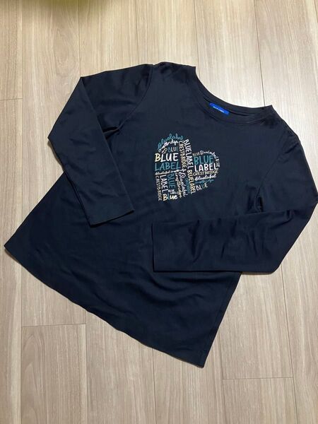 ブルーレーベルクレストブリッジ カットソー Tシャツ 長袖 ネイビー 38M