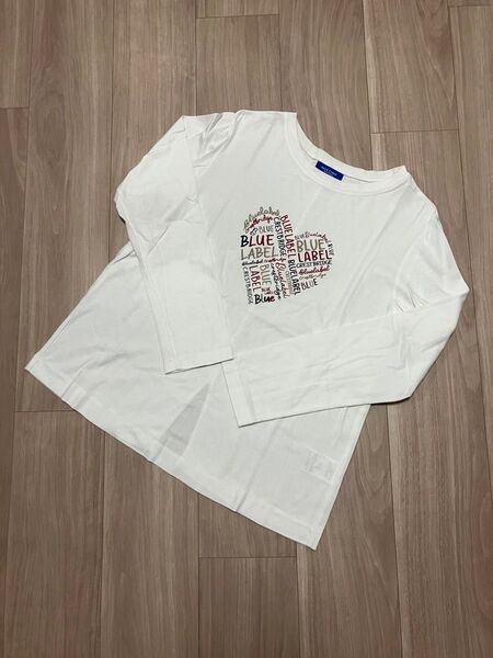 ブルーレーベルクレストブリッジ カットソー Tシャツ 長袖 ホワイト 38M