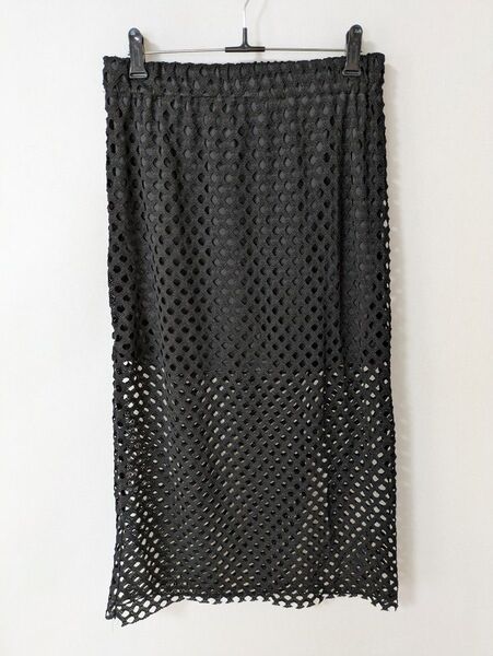 FRIFUL SHEIN シーイン メッシュ タイトスカート ロングスカート ブラック XL
