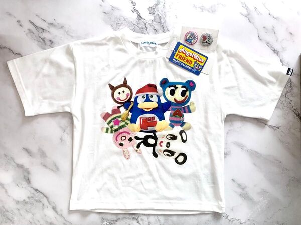新品未使用 タグ付き エンジェルブルー ドンキ限定 ドンペンコラボ Tシャツ 缶バッジ 2個付き