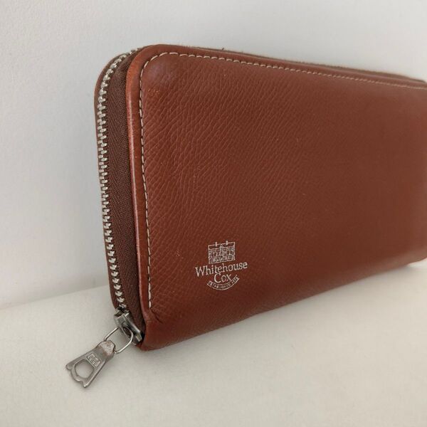 Whitehouse Cox ホワイトハウスコックス ラウンドジップロングウォレット 長財布 ブラウン