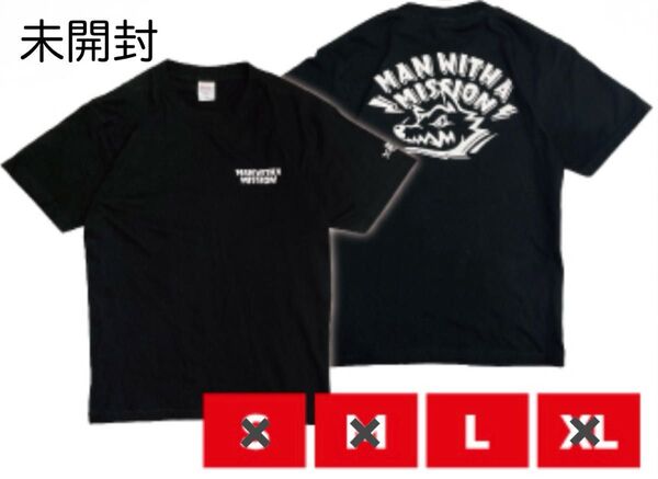 MAN WITH A MISSION ロゴ Tシャツ L