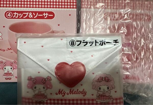 マイメロディ マイスウィートピアノ 1番くじ 3点 カップ ソーサー ポーチ