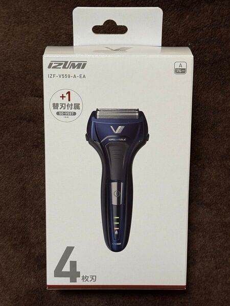 IZUMI イズミ 電気シェーバー ソリッドシリーズ ブルー 往復式シェーバー IZF-V533R-K IZUMI