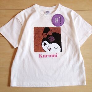 子供服クロミちゃん*新品Tシャツ*未使用キッズ送料無料キャラクター*半袖ホワイト