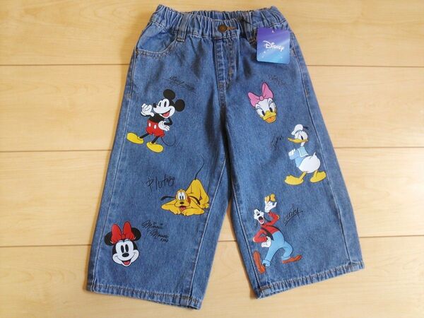 新品Disney子供服デニムパンツ*未使用ディズニー*送料無料ベビー服*ハーフパンツ