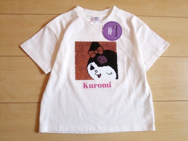子供服クロミちゃん*新品Tシャツ*未使用キッズ送料無料キャラクター*半袖ホワイト