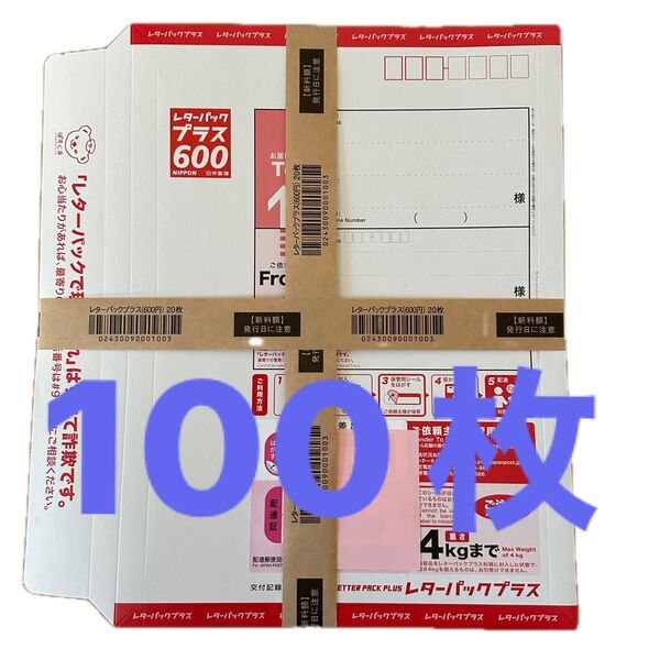 レターパックプラス600 100枚