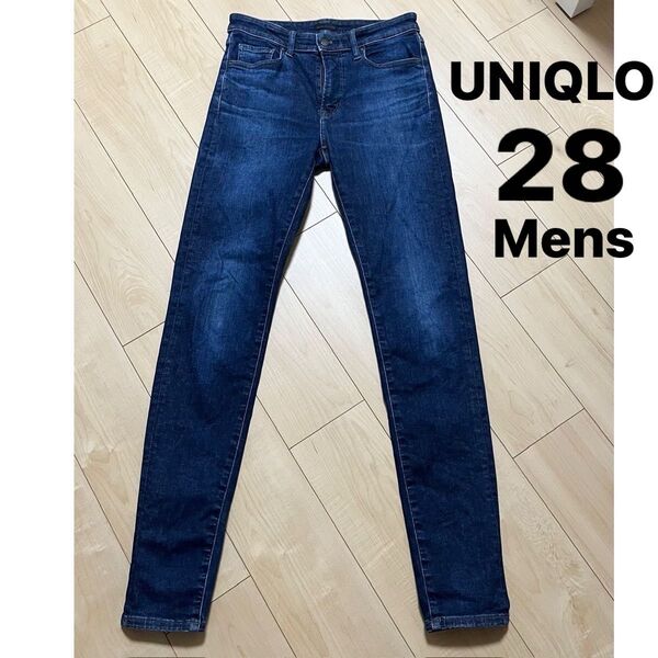 UNIQLO JEANS ダークブルー スキニーデニム 28 71㎝ SKINNY スリム デニムパンツ パンツ デニム