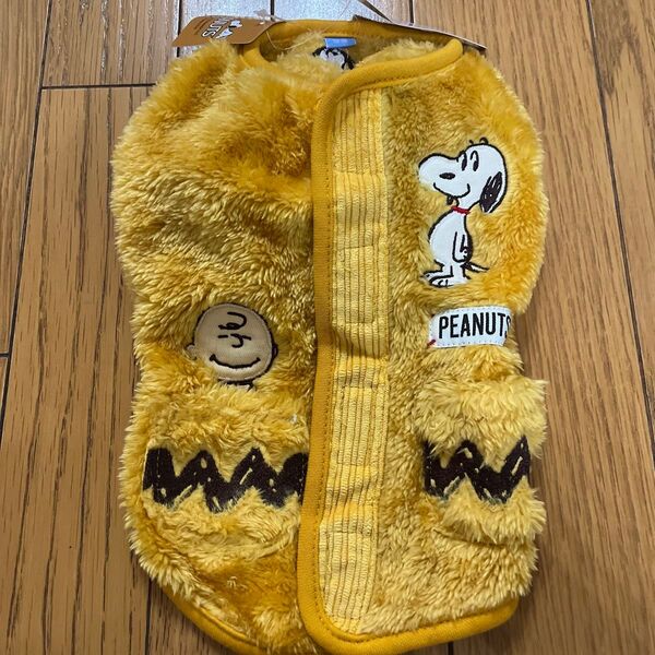 PEANUTS ピーナッツ スヌーピー SNOOPY 犬服 イエロー 未使用 SSサイズ