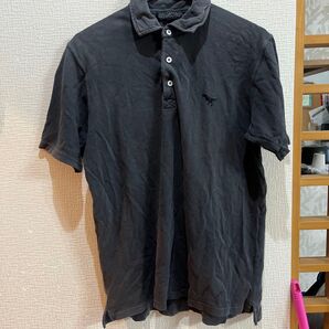 ローズバッドカップルズ RoseBUDポロシャツ 半袖メンズ Lサイズブラック 恐竜