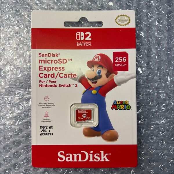 Switch2 SDカード microSD Express Card 256GB SanDisk