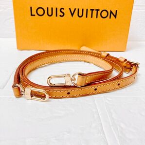 ヴィトン Vuitton レザー ヌメ革 ショルダーストラップ ベルト ON390 バッグ用 ゴールド金具 斜め掛け レディース