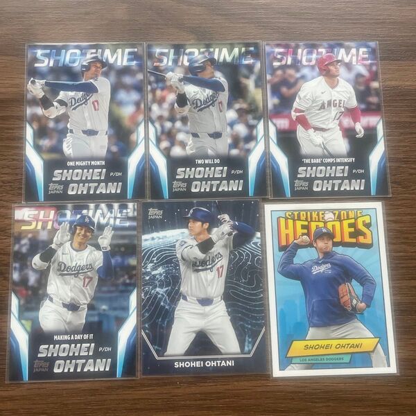 TOPPS JAPAN EDITION 2024 大谷翔平 SHOTIME STRIKE ZONE HEROES 6枚