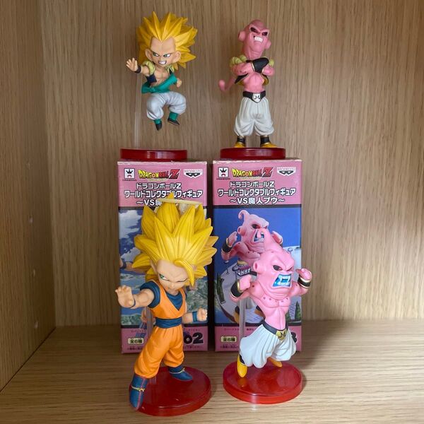 ドラゴンボール ワールドコレクタブルフィギュア ワーコレ VS魔人ブウ 悟空 ゴテンクス 魔人ブウ 悪 ゴテンクス吸収 4体