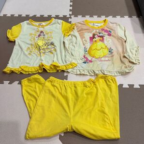 Disney ディズニー キッズ パジャマ 3点セット 美女と野獣 ベル 120