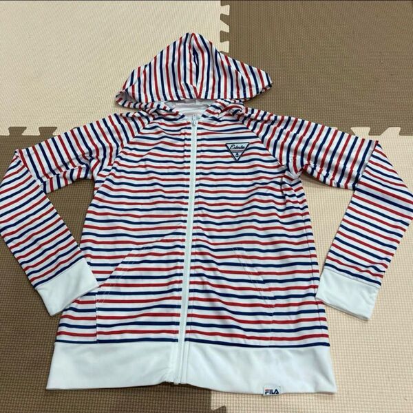 FILA ラッシュガード キッズ kids パーカー ボーダー 140㎝ 美品