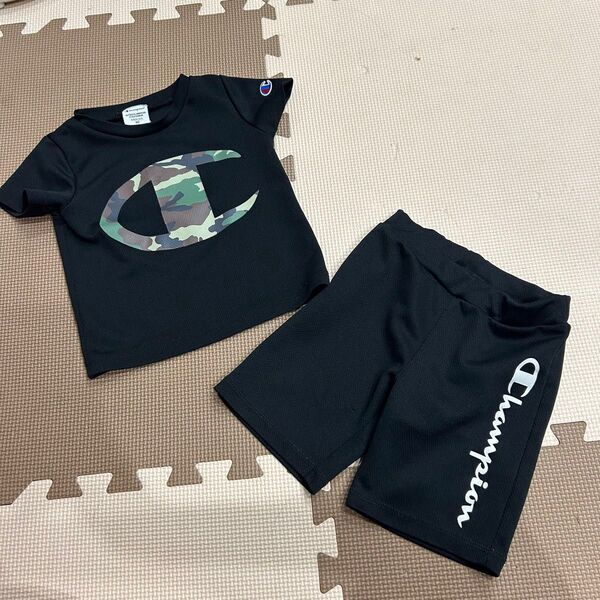 Champion チャンピオン 迷彩ロゴ Tシャツ ハーフパンツセット 90㎝