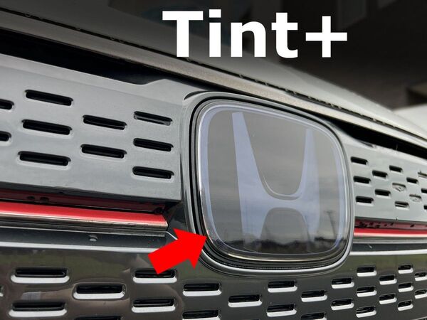 Tint+カット済み 新型 ステップワゴン エンブレム スモークフィルム(スモーク20%)RP6/RP7/RP8/エアー/スパーダ