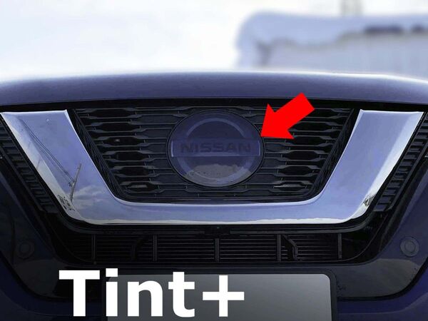 Tint+再利用できる エクストレイル T32 後期 エンブレム スモークフィルム(スモーク20% ★2020/1/23改良後)
