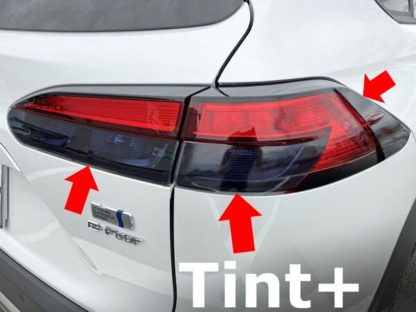 Tint+再利用できる テールランプ スモークフィルム(Type3:Zグレード専用) カローラクロス
