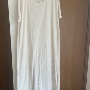 今日限定値下げ白 ロングTシャツ ワンピース ゆったり 体型カバー