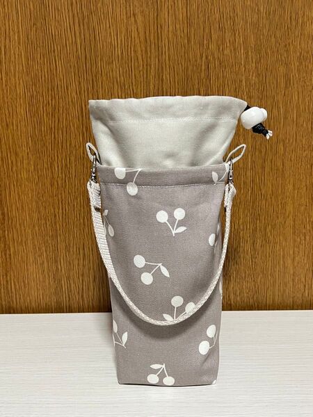 ペットボトルホルダー 保冷保温 水筒 ケース カバー ホルダー チェリー さくらんぼ ハンドメイド