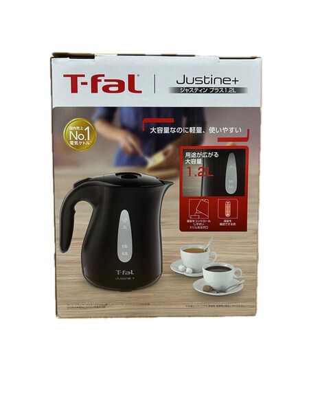 値引不可 新品未開封 T-fal KO4908JP ジャスティンプラス 電気ケトル ティファール ブラック