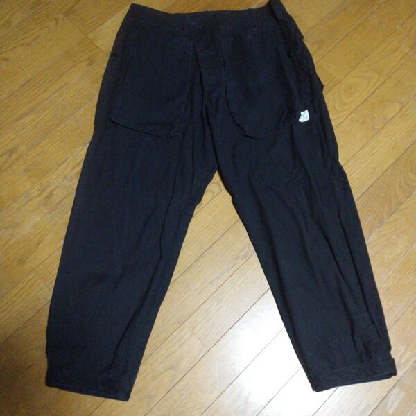ササフラス digs crew pants 4/5 L ブラック