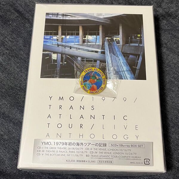 ピンバッジ付き!YMO TRANS ATLANTIC TOUR/LIVE ANTHOLOGY 未使用品