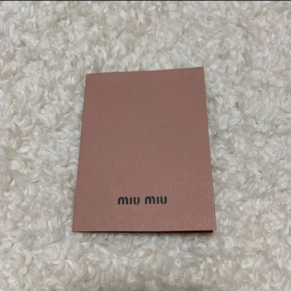 miumiu カード入れ ピンク 付属品