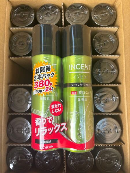 バスクリン INCENT インセント 薬用 育毛トニック 微香性 190g2本 12セット