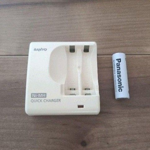 急速充電器 SANYO【NC-MDR02】 単3 単4充電 ニッケル水素電池単3形(エネループ) 1本付き