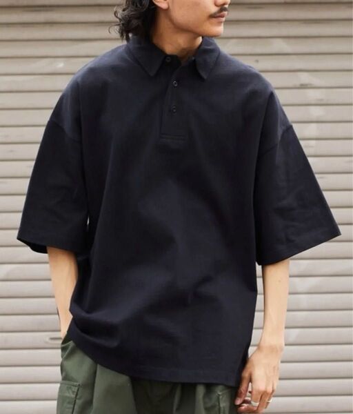 黒 ポロシャツ 半袖 sブラック フリークスストア FREAK'S STORE