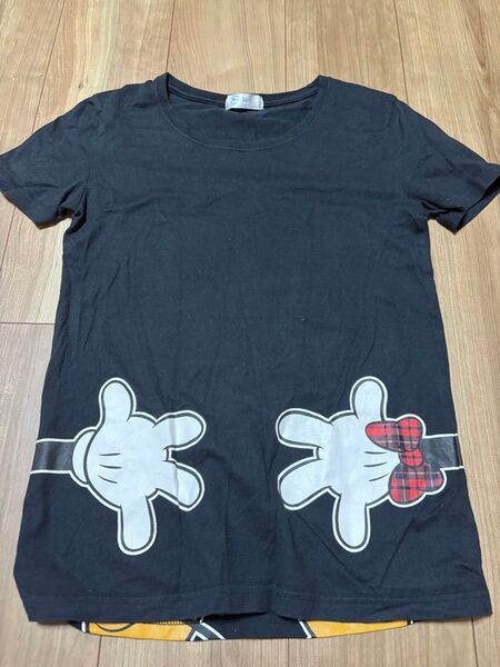 ベルメゾン ディズニー つながるTシャツ ミニー S