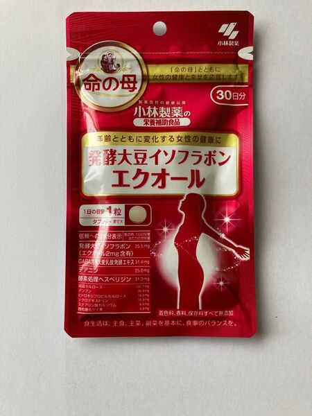 【匿名配送】小林製薬 発酵大豆イソフラボン エクオール 30日分 30粒 × 1個