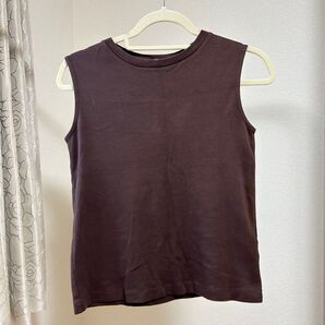 GU ジーユー スムーススリーブレスT ノースリーブ カットソー トップス