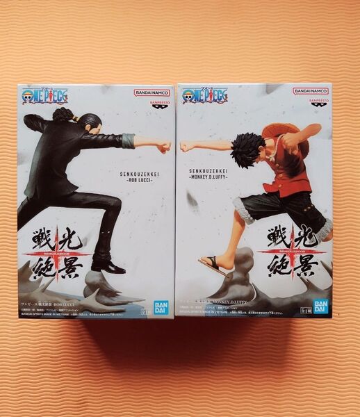 未開封 ワンピース SENKOUZEKKEI 戦光絶景 ロブルッチルフィ TEACH フィギュア ONEPIECE