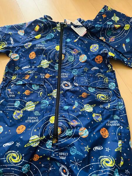 〜値下げ中〜 新品! キッズレインコート 120サイズ 宇宙柄