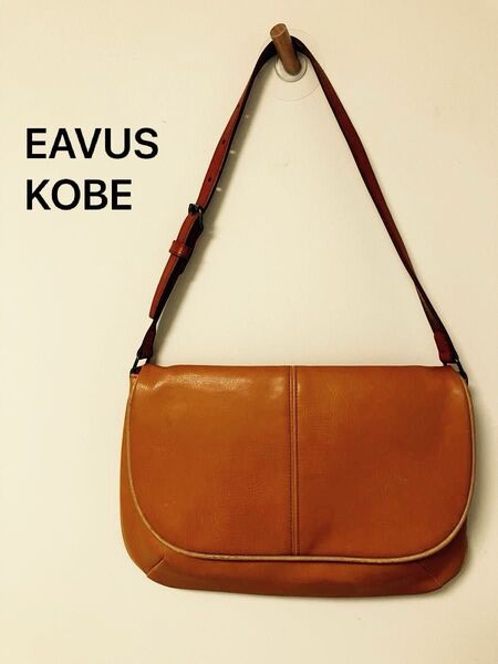 EAVUS KOBE アヴース ワンショルダーバッグ ハンドバッグ 本革 レザー キャメル ミニトート