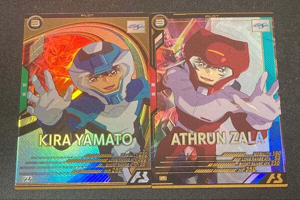 ガンダムアーセナルベース FQ2弾 U P キラ・ヤマト アスラン・ザラ FQ02-054 FQB02-020 Uレア Pレア