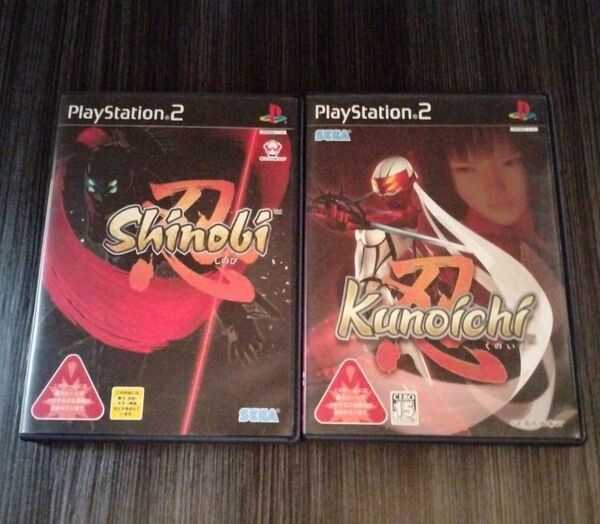 【PS2】 忍 しのび Shinobi・くのいち Kunoichi 2本セット