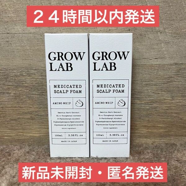 【即日発送】2本 GROWLAB メディケイテッド スカルプフォーム 100ml グロウラボ
