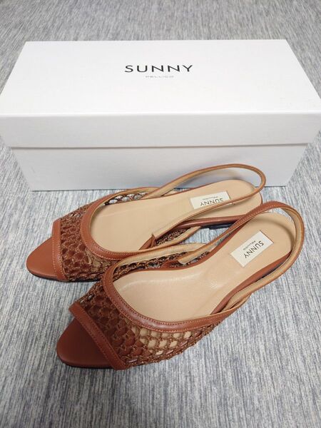 PELLICO SUNNY レザー バックストラップ メッシュフラットサンダル