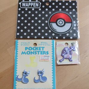 ポケットモンスター ワッペン シール アイロン 3セットまとめて