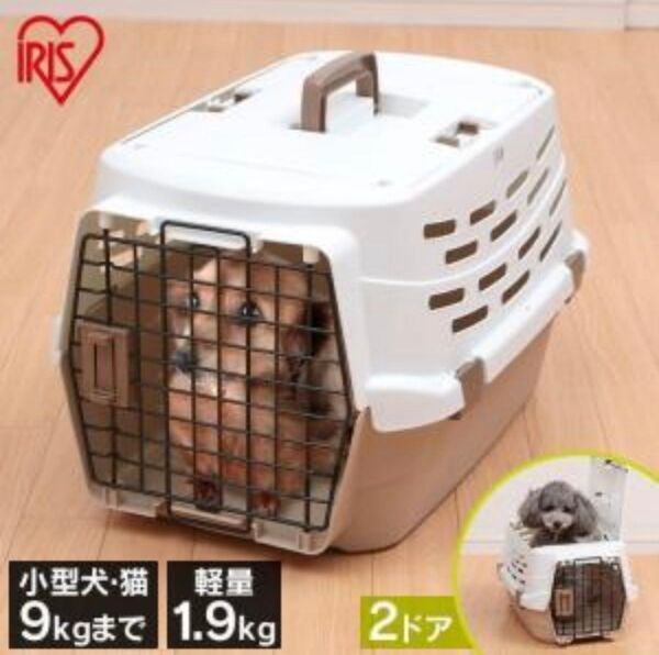 アイリスオーヤマ ペットキャリー Mサイズ 犬 猫 上扉 コンパクト収納 UPC-580